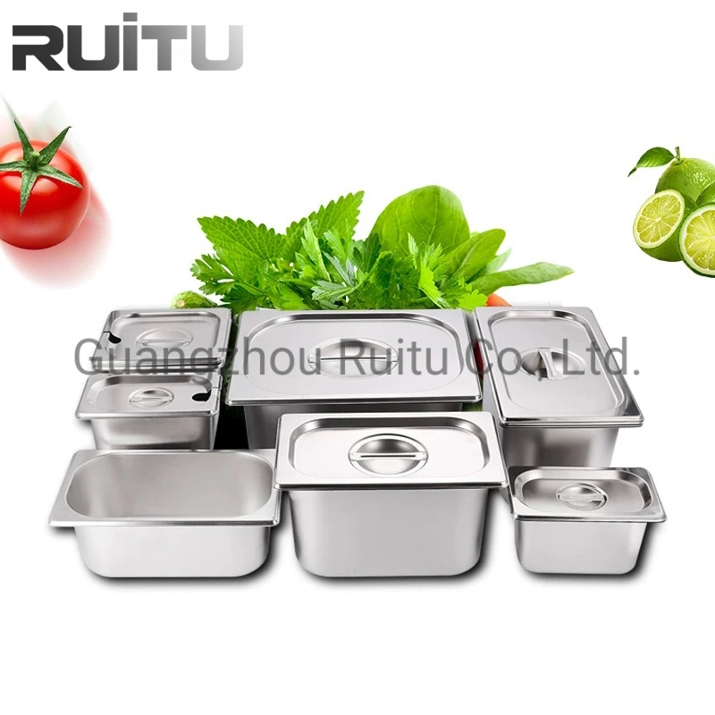 Commercial Equipment Kitchen Restaurant Chafing Dish Insert Gastronorm Food Plate High Quality Stainless Steel Perforated Food Tray Kitchen Gn2/3 1/1 Buffet Pan