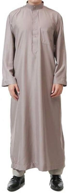 Positive Costume Middle East Jubba Thobe Dubai Islamic Clothingmen Muslim Bamboo Robes