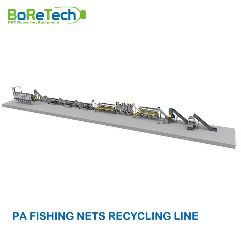 Rigid Plastics (PA Fishing Nets and rope) Recycling &Washing System