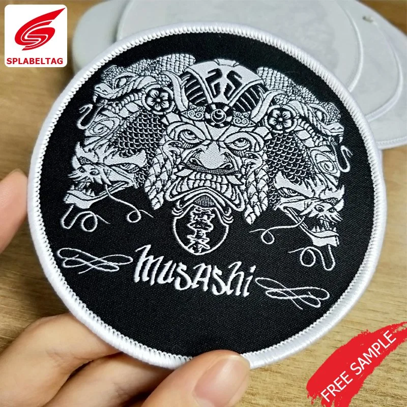 Wholesale/Supplier Cheap Hat Woven Patch Woven Badge for School and Taekwondo Uniform Emblem