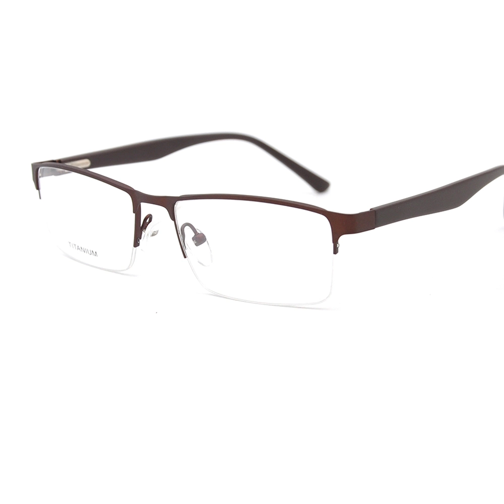 Higo Titanium Half Rim Men Glasses Frame Optical Eyeglasses for Men