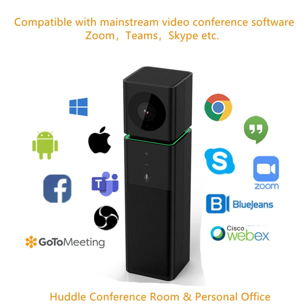 Caméra de conférence vidéo Dahua 2 MP Haut-parleur caméras vocales vidéo USB Salle de réunion