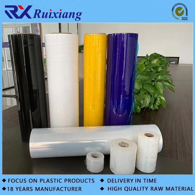 Custom Handle and Machine Use LLDPE Pallet Wrapping Stretch Film Plastic Polyethylene Film Pallet Plastic LLDPE Strech Film