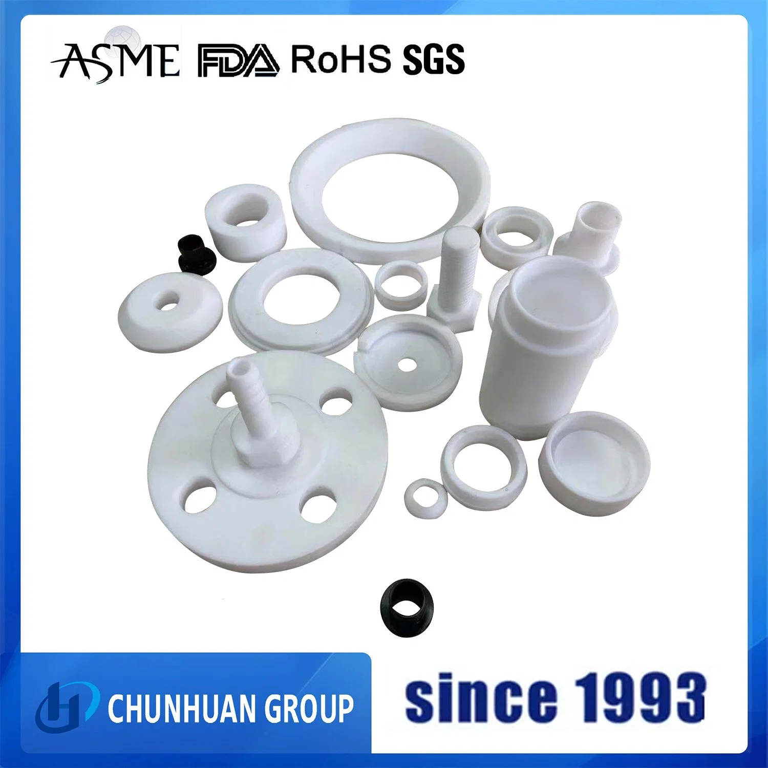 Corrosion Resistance Gasket/Tube Virgin PTFE Plastic Processing Sealing Parts