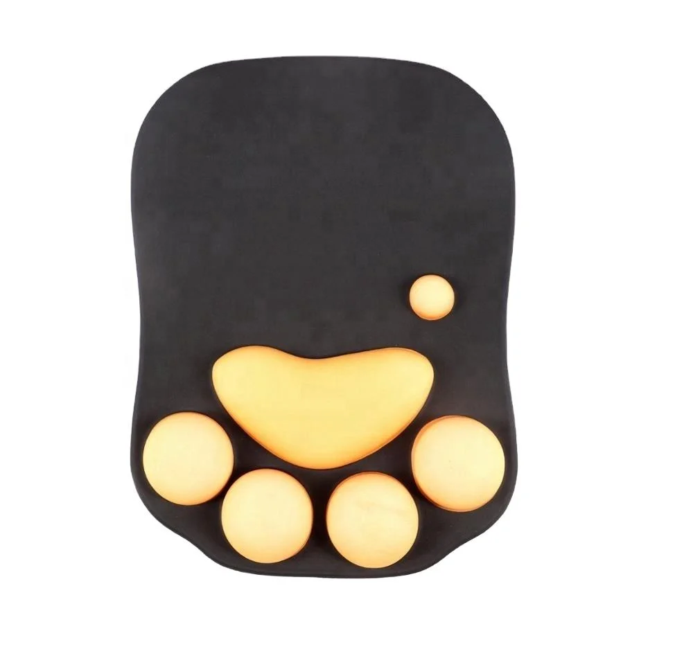 OEM Color Cat Paw Soft Silicone Wrist Rests Cute Wrist Cushion Mouse Pad