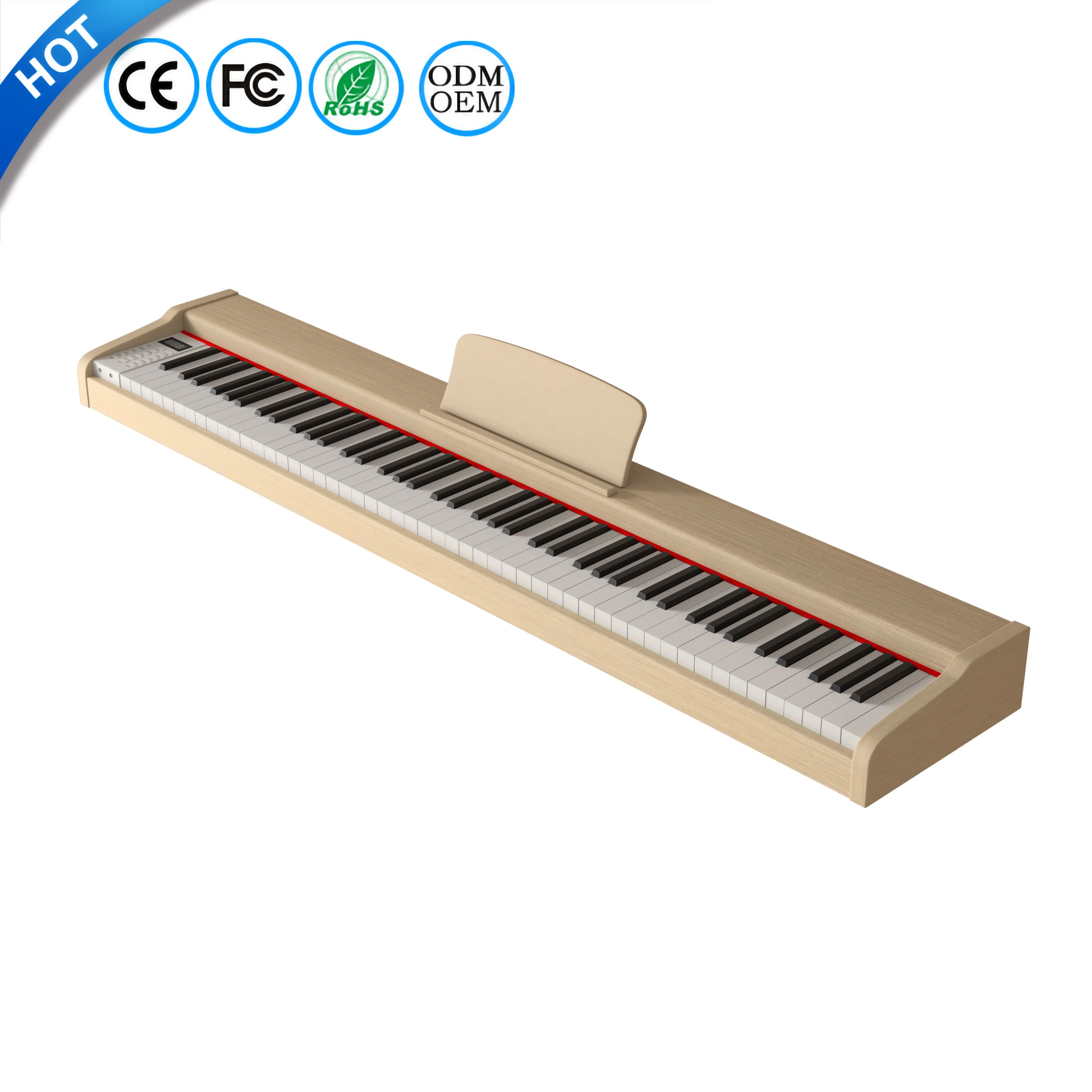 Teclado com 88 teclas de peso Digital com controlo MIDI Piano vertical Preço teclado OEM Piano elétrico