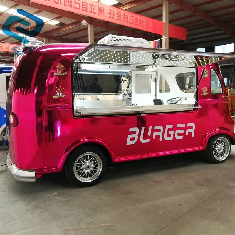 Best Price Mobile Coffee Burger Vans Electric Food Cart French Pastries Fast Food Bus Food Truck with Full Kitchen Equipment