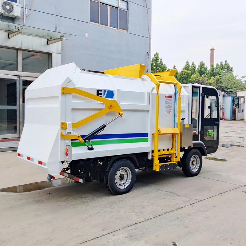 Factory Manufacturer Supplier Euro2 CE EEC 4X2 6.5cbm Hydraulic Collection Rubbish Trash Compator Compression Electric Garbage Truck