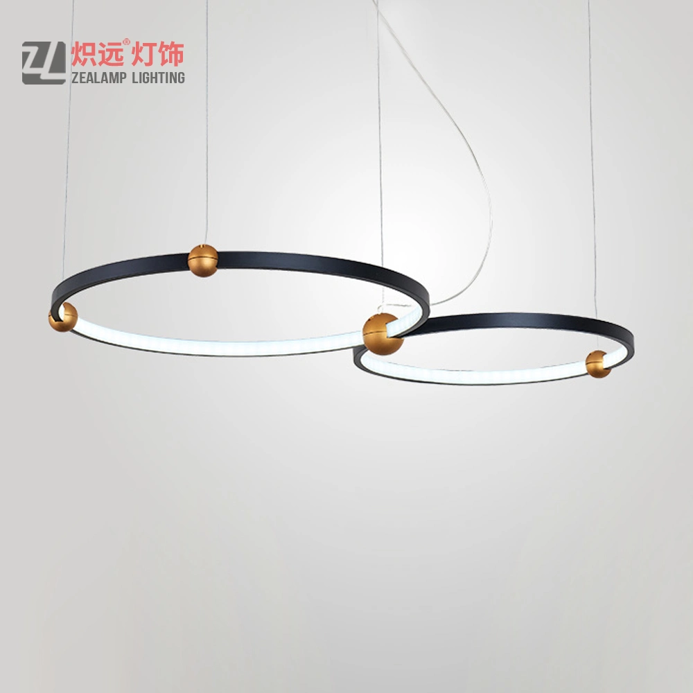 Modern Rings Aluminium LED Pendant Light Chandelier