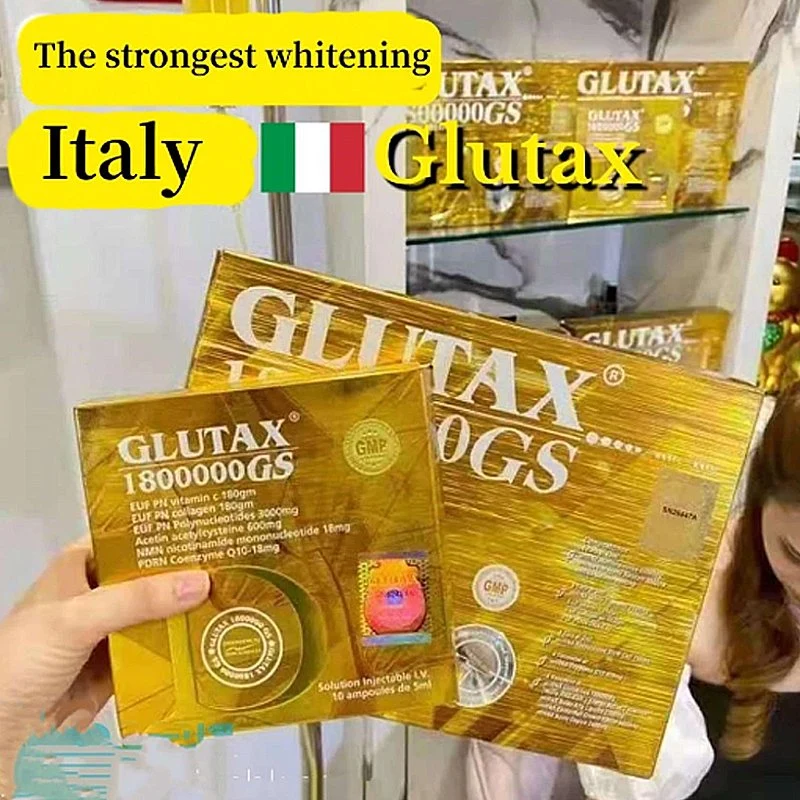 2023 Italia Glutax 2000Gs Inyección de glutatión auténtico para el blanqueamiento de la piel Inyección de glutatión Lutiona Vitamina C Cindella Curenex Melsmon