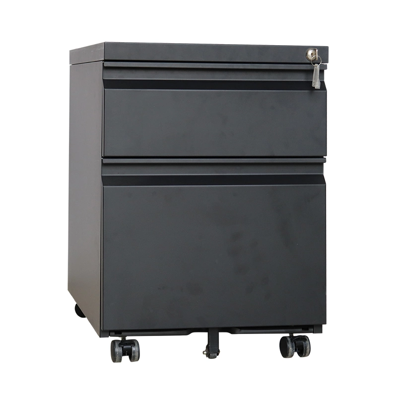 Office Durable Metal 2 Drawer Mobile Storage Cabinet