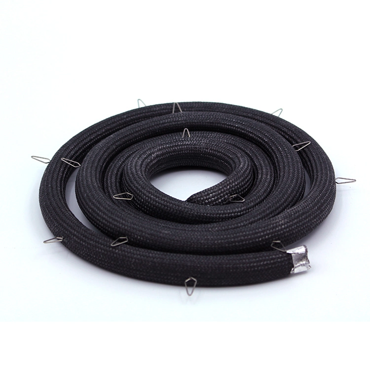 Thermal Insulation Charcoal Meshes BBQ Oven Door Grill Sealing Accessories Fiberglass Gasket Rope with Wire Hook