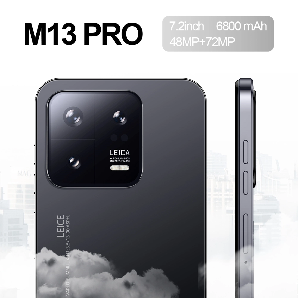 Mayorista/Proveedor original Marca Nuevo Smart Mobile Phone Modelo M13 PRO, 6GB 128GB, 8GB 256GB, 16GB 1TB, 12GB 512GB Android Smart Phone, OEM/ODM listo en stock