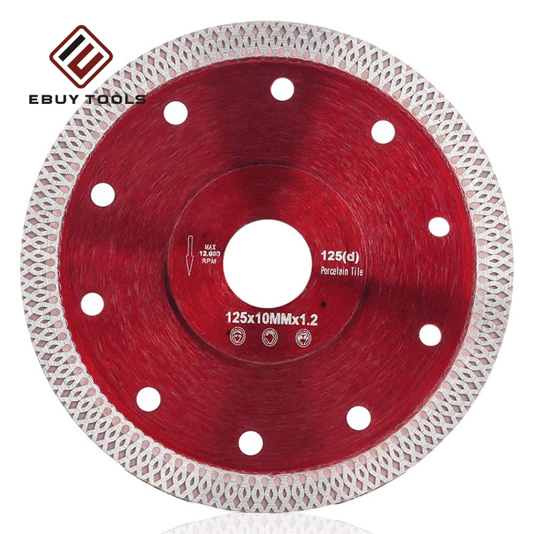 105/115/125/150/180/230mm X-Shaped Mesh Turbo Segments Diamond Sintered Saw Blade Disc for Cutting Tile Ceramic