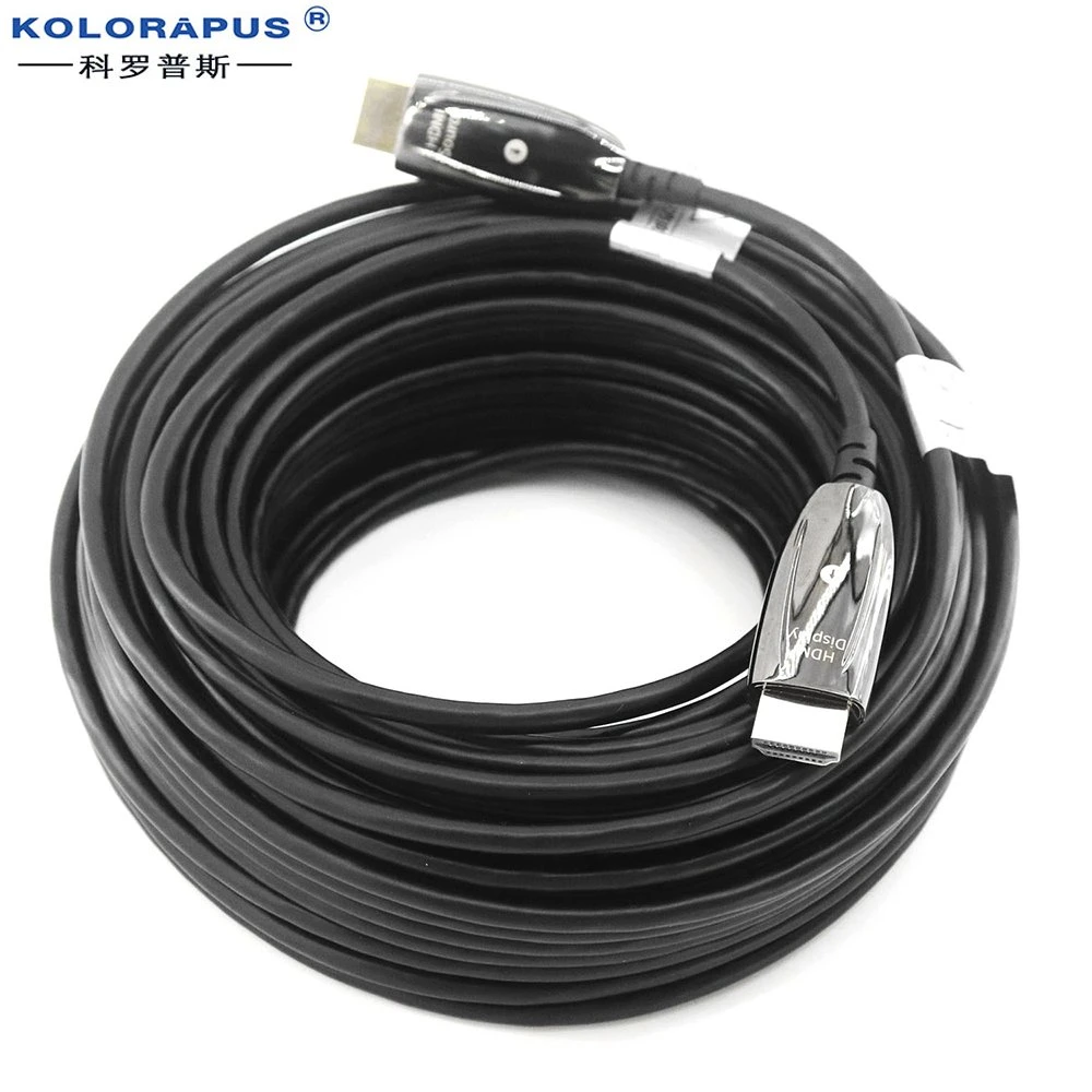 Kolorapus 5m 10m 15m 20m 25m 30m 50m 100m HDMI 8K 60Hz 48gbps 4K 60Hz 18gbps Aoc HDMI 2.1 2.0 Ultra-HD Active Optical Fiber Optic Cable