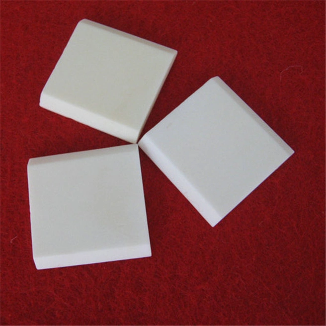 Customized White Al2O3 Chamfer Sheet Wear Resistant Alumina Ceramic Square Plate Insulation High Temperature Resistant Board