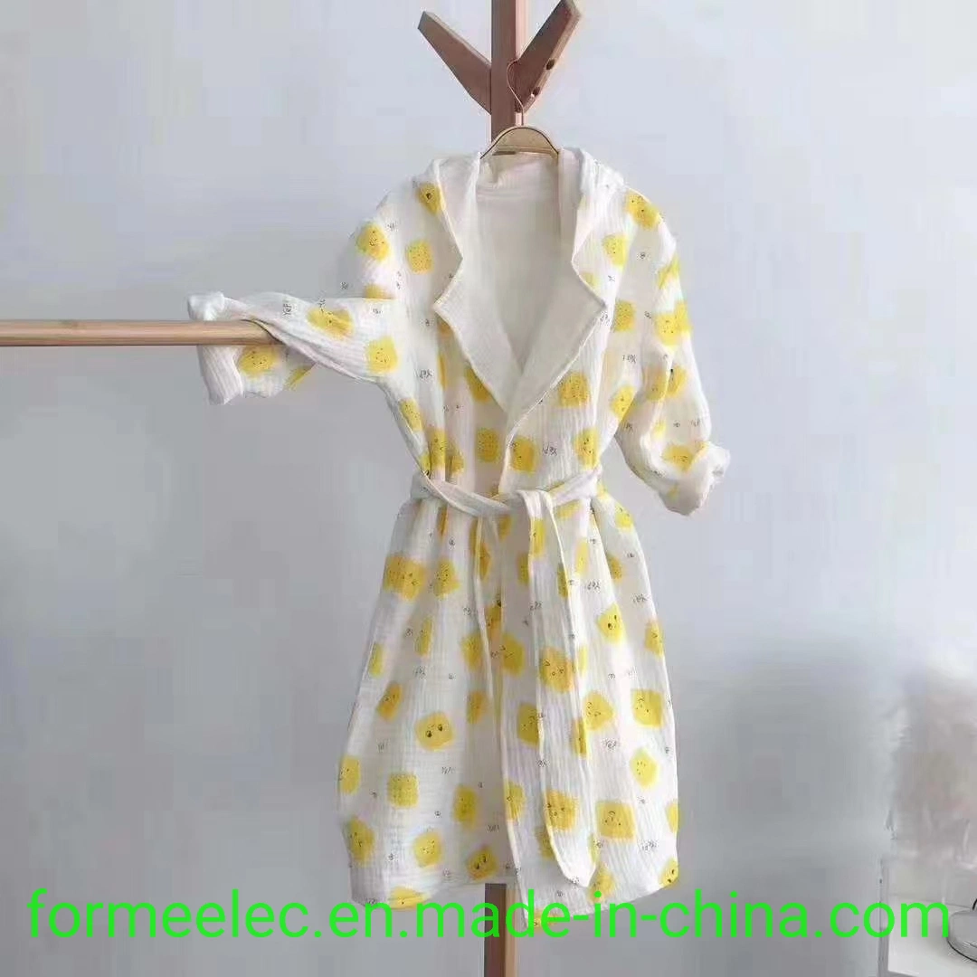 Ladies Garment Fabric Dress Cloth Skirt Fabrics Cotton Seersucker 40s 125g Double Gauze Crepe
