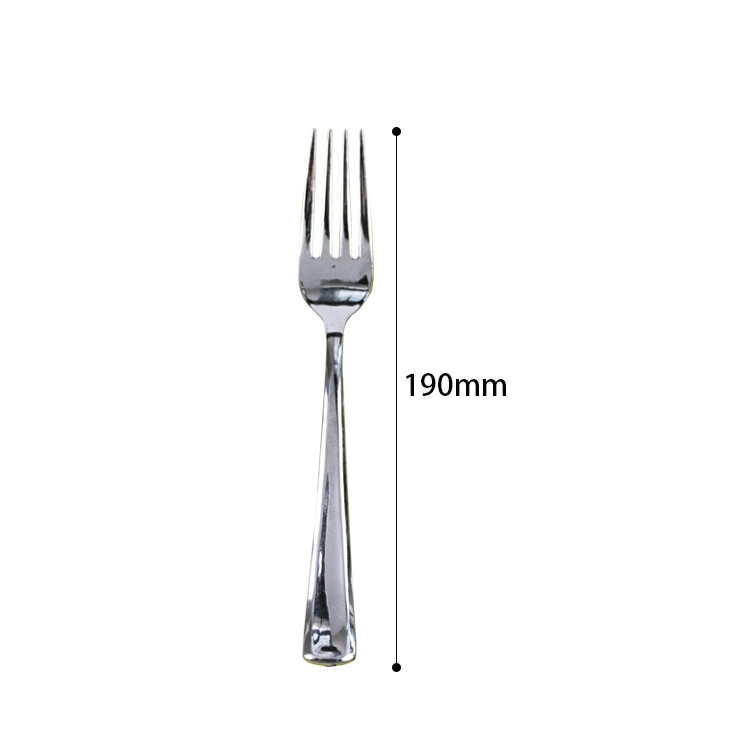 Customizable Disposable Plastic Cutlery 190mm Length Plastic Fork for Restaurant