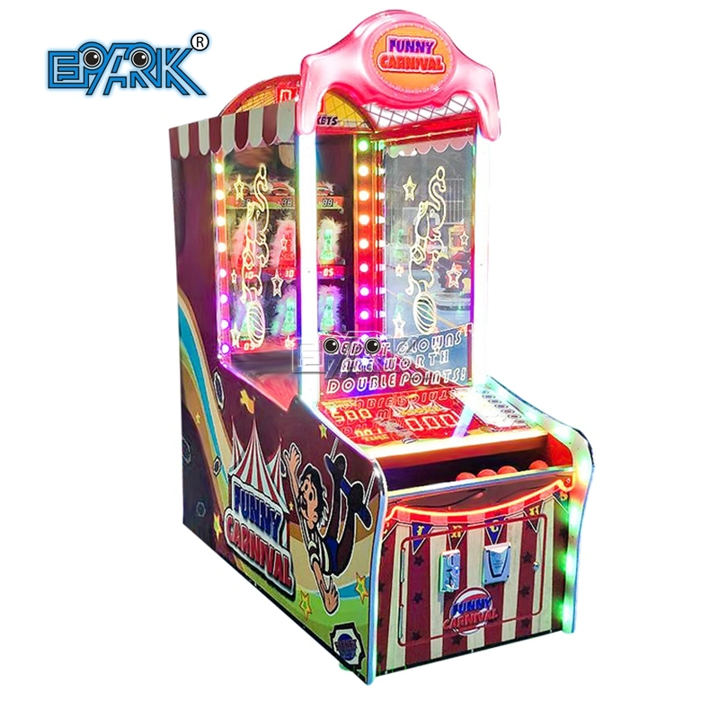 Funny Carnival Hit Clown Hitting Ball Redemption Arcade Game Machine