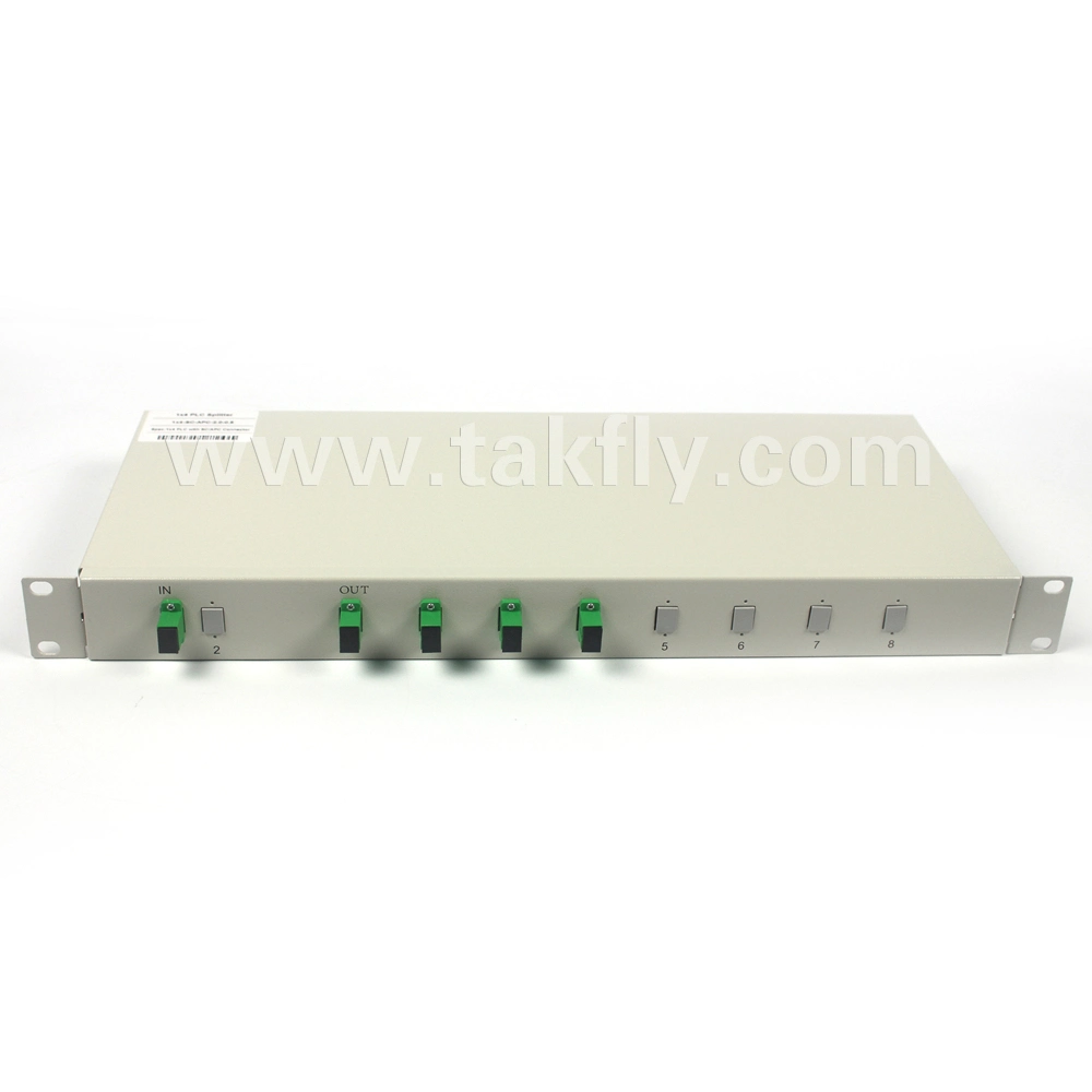 RoHS Compliant Gpon Epon Rack Mount Fiber Optic PLC Splitter