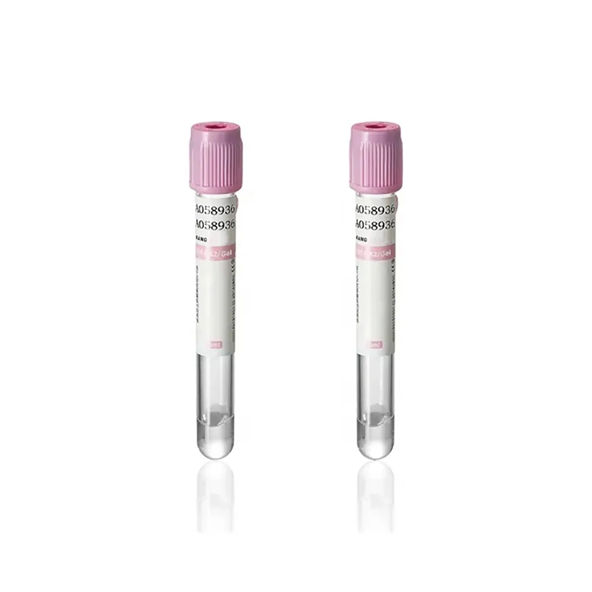 0.5ml K2 EDTA Lithium Heparin Micro Medical Blood Sample Collection Tubes with Purple Screw Lid