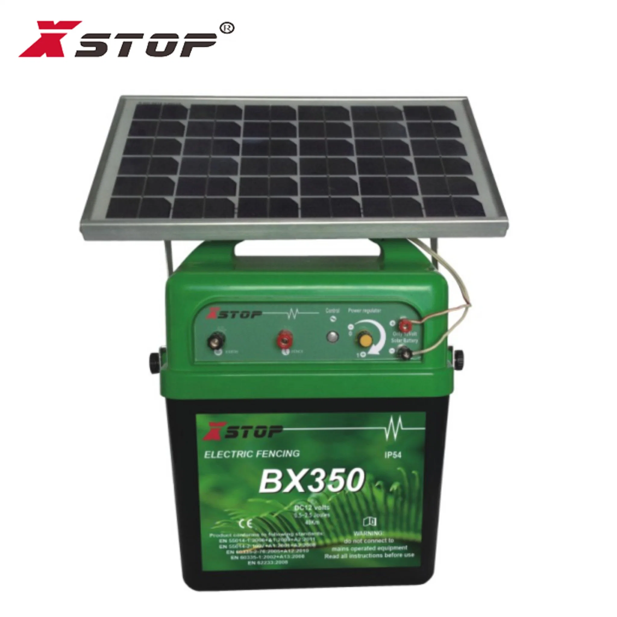 Solar Power Electric Fence Controller with Solar panel