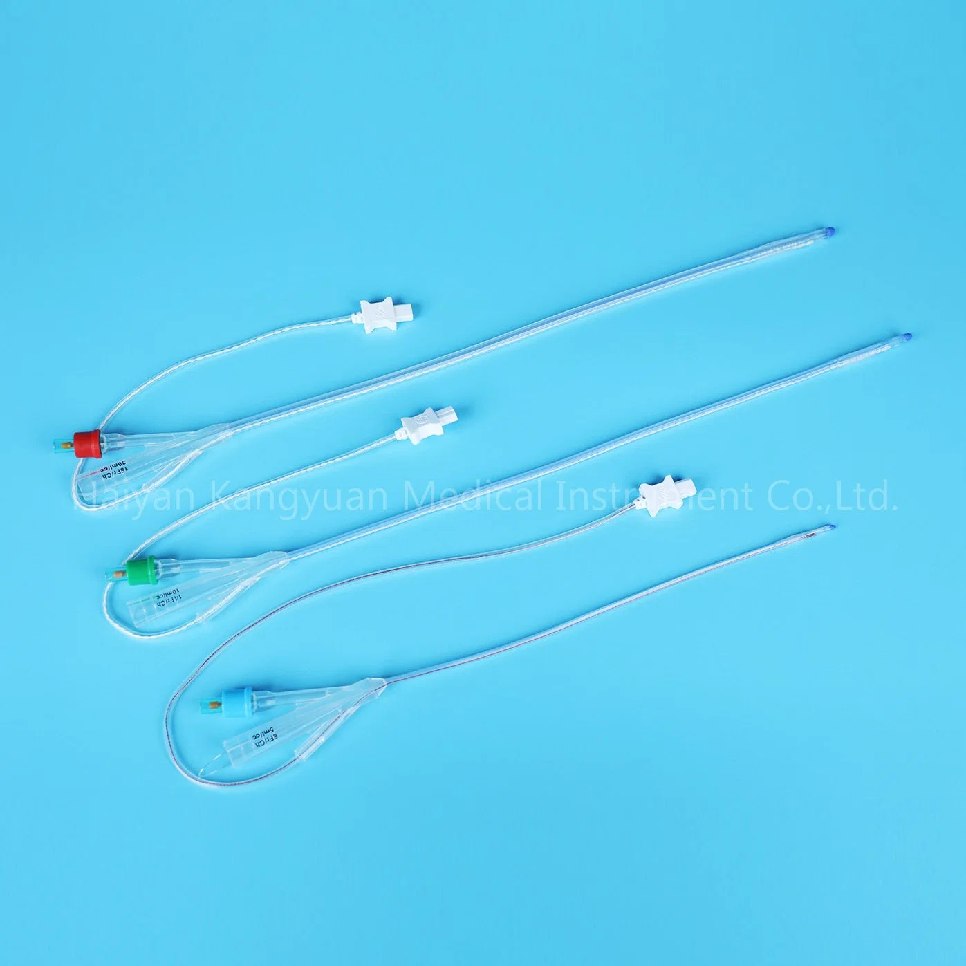for Temperature Monitoring Urethral Use Silicone Urinary Foley Catheter with Temperature Sensor Probe Round Tipped