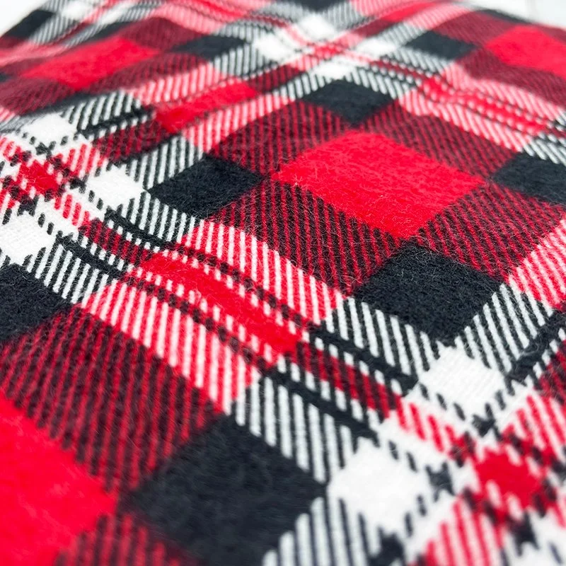 Wholesale/Supplier 100% Cotton Printed Check Style Flannel Shirting Fabric