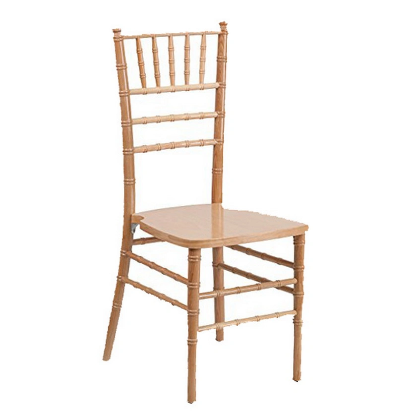 Outdoor Chinese Hard Solid Wood Ballroom Chiavari Tiffany Wedding Chairs Furniture