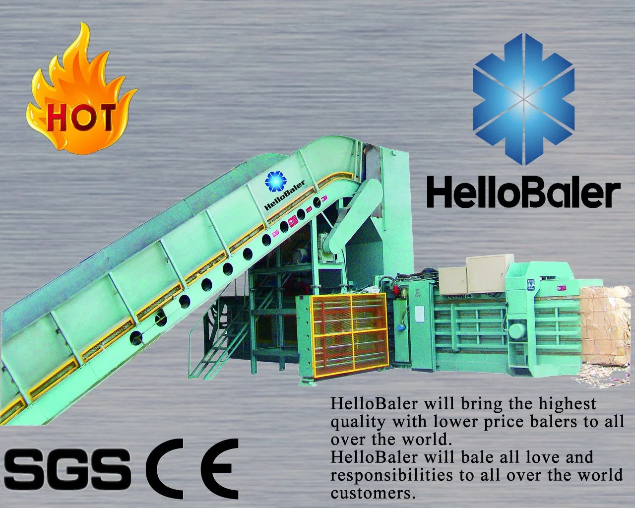 Horizontal hydraulic Automatic Baler/press Machine for Waste Paper, Cardboard, Occ ,powerful machine with cooling system