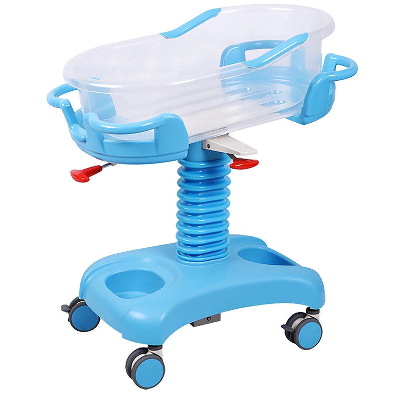 Plastic Swing New Born Baby Bed with Height Adjustment (CE/FDA/ISO)