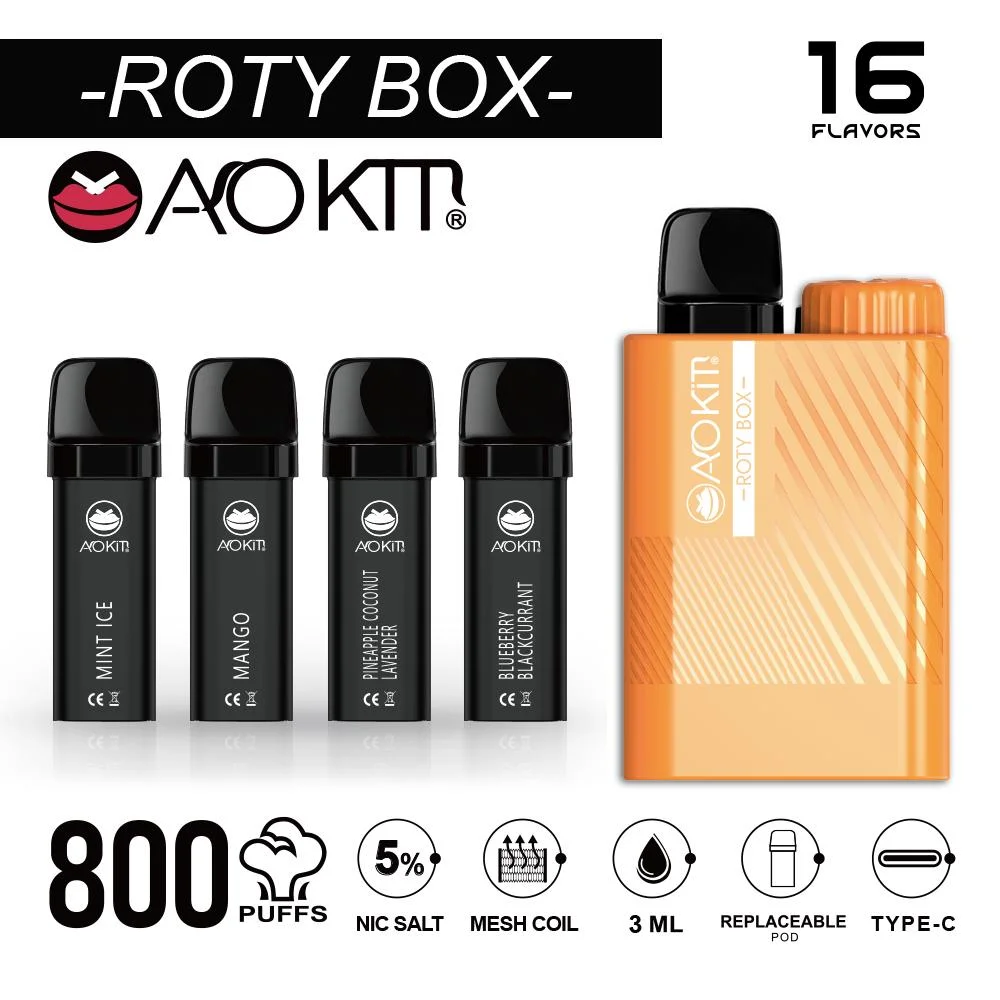 Aokit Vape Disposable/Chargeable Vape 600puff 2% Nicotine 550mAh E Cigarette UK Vs Spain 600 Bar