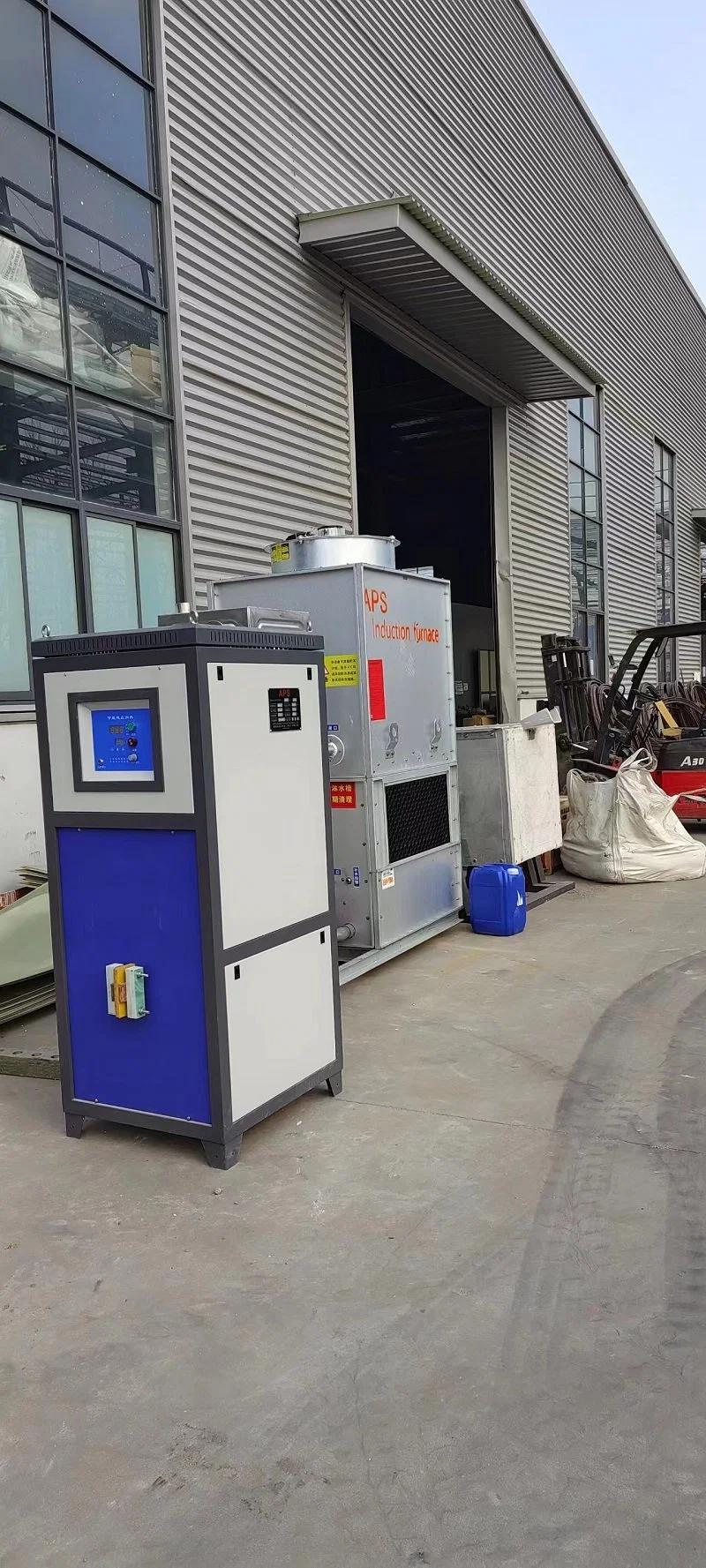 ISO Approved Industrial Aps 150kw Induction Price Metal for Sale 100kg Lead Melting Furnace