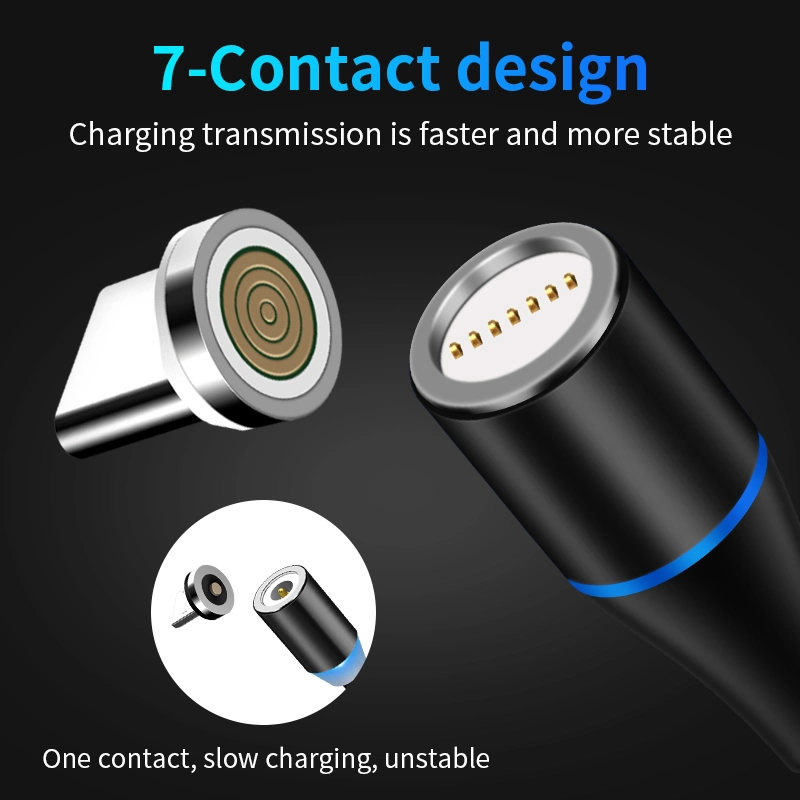 Großhandel/Lieferantspreis Magnetic 3A Schnellladung Telefonkabel 3 in 1 USB-Ladekabel Magnetische Datenkabel