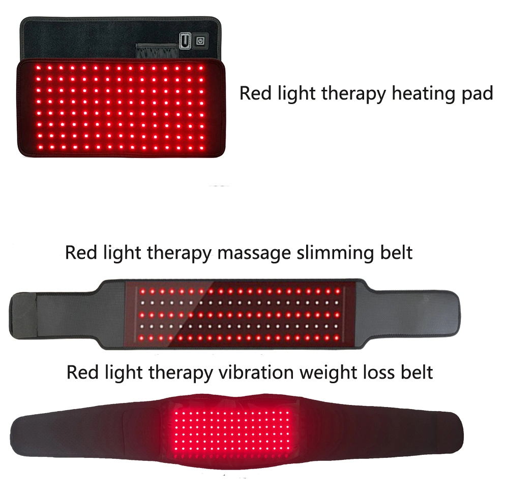 Perte de poids de la ceinture de massage à vibration et lumière rouge haute fréquence Massage corporel