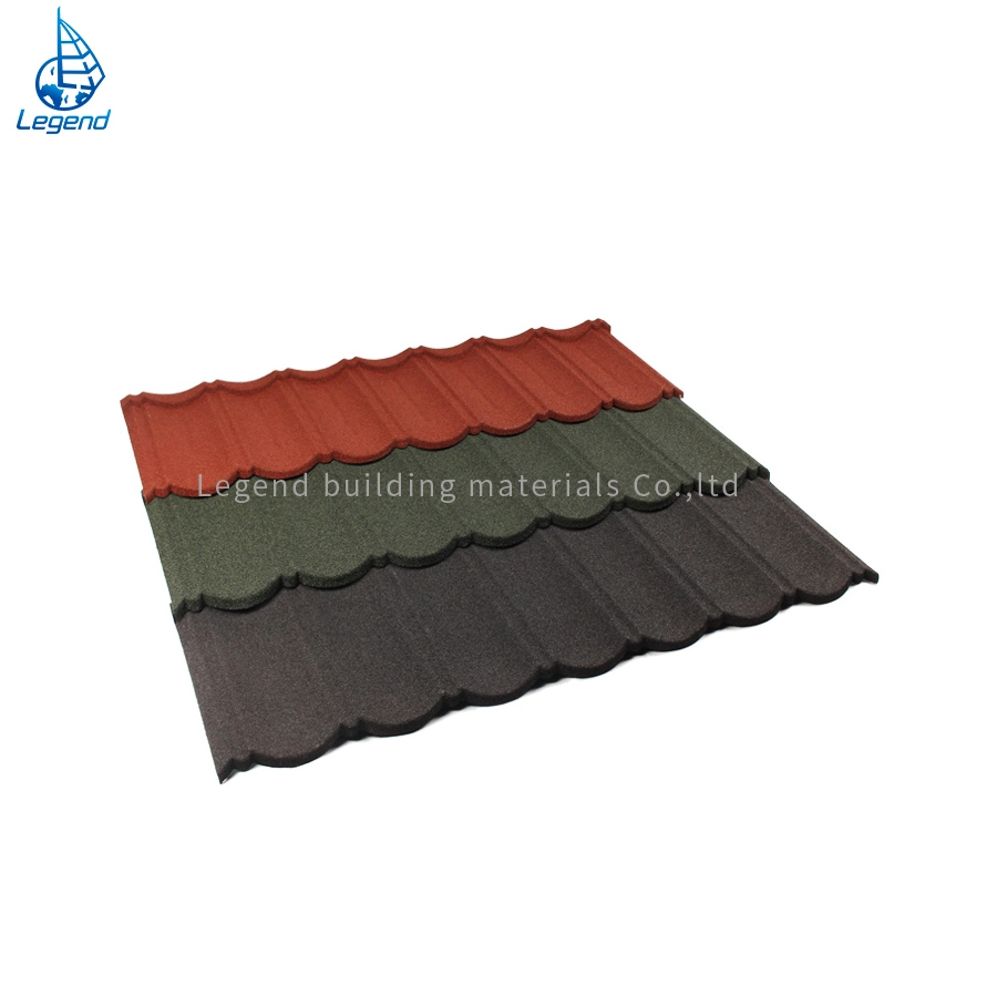 China Wholesale/Supplier Shingle Steel Sheet Stone Coated Metal Roofing Tile for Park/House Decoration