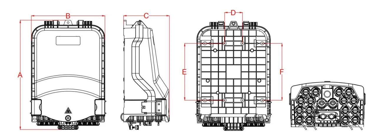 Câble de distribution de fibre optique pré-connecté en boîtier de 16 cœurs pour le réseau FTTX.