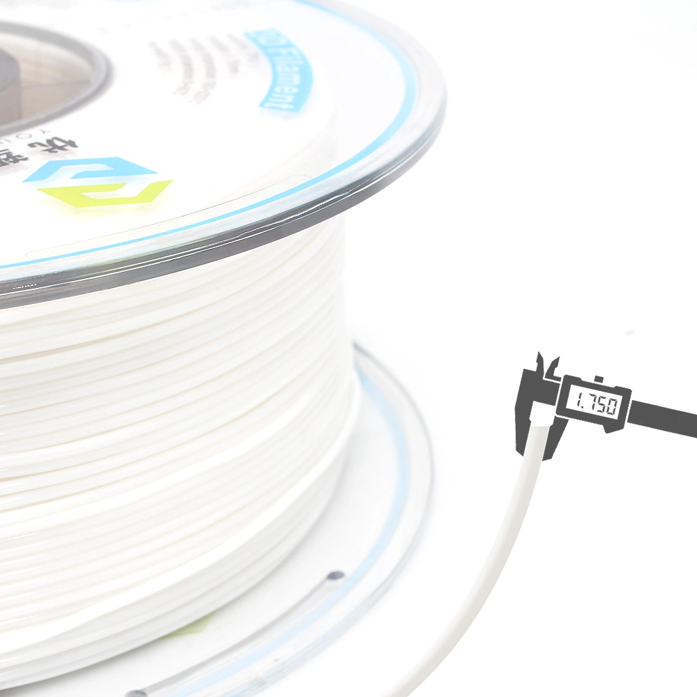 Hochwertige Fabrik Großhandel 3D Drucker 95A TPU Filament weniger Problem mit dem Stringing Flexible 3D Druckmaterial Weiß 1,75mm 1kg