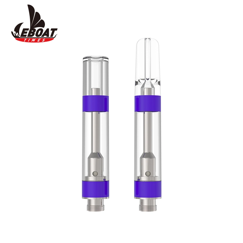 316L Ss Ceramic Coil Glass Vape Cartridge 510 Thread Gold Atomizer D8 Disposable No Leaking