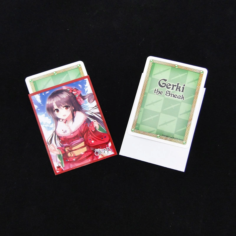 Customized Printing Packaging Clear Card Protector Sleeves Plastic Transparent Game Card Sleeves