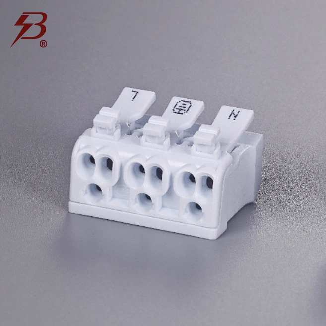 Krealux/Belecks P02-D3/9 (N/E/L) -CQC 3 Ports/Poles Screwless Push Wire Connectors