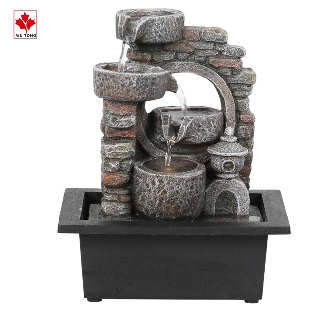 Wholesale/Supplier Resin Tabletop Fountain Indoor Desktop Water Fountain Home Decoration