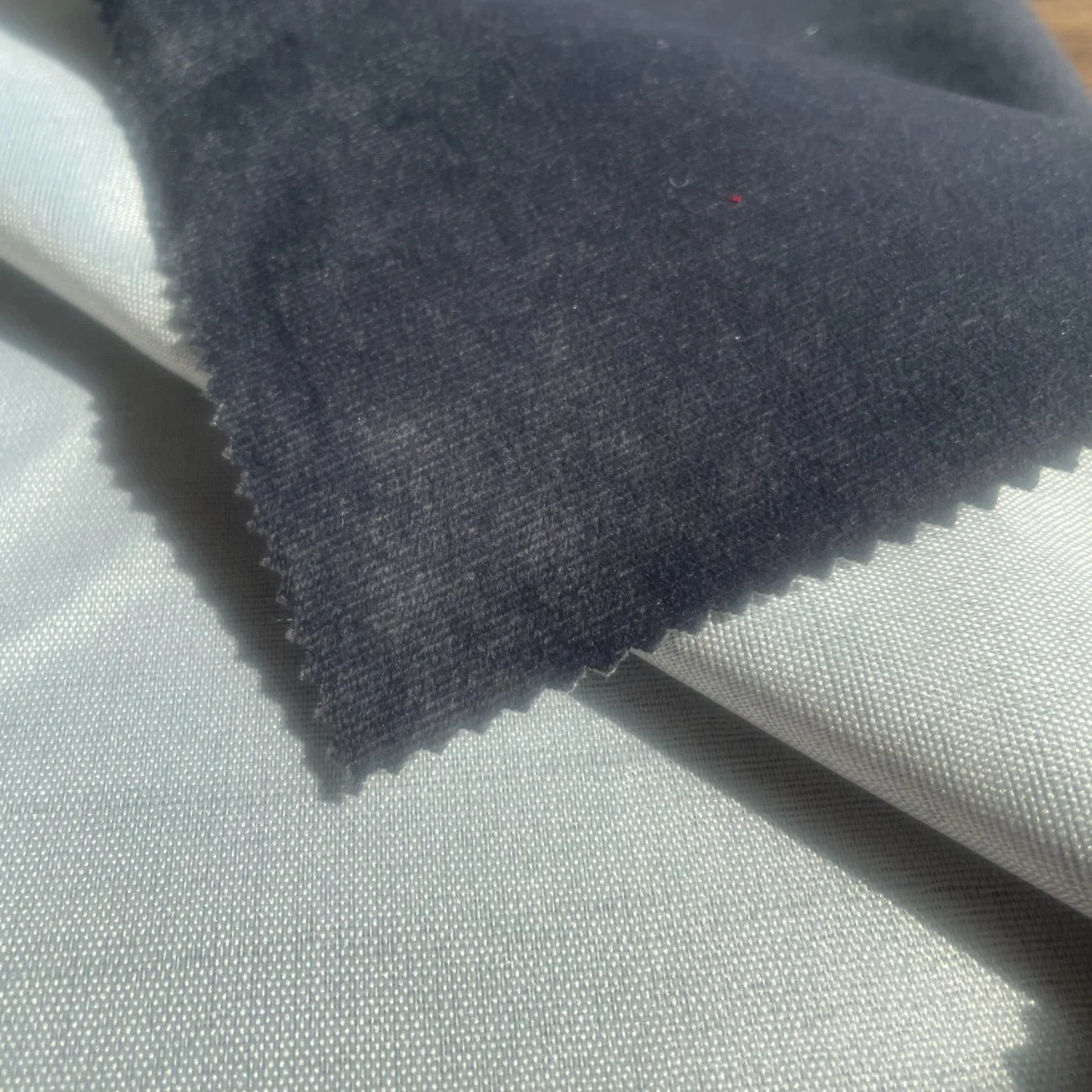 Sofá de veludo de malhas de poliéster tecido de revestimento de tecido têxtil inicial (Canna)