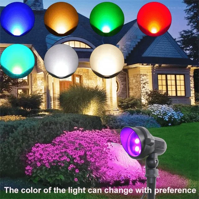 6 LED Solar Garden Light Wired Explosive White Colour Art Waterfall DMX Inground LED Lawn Light for Garden