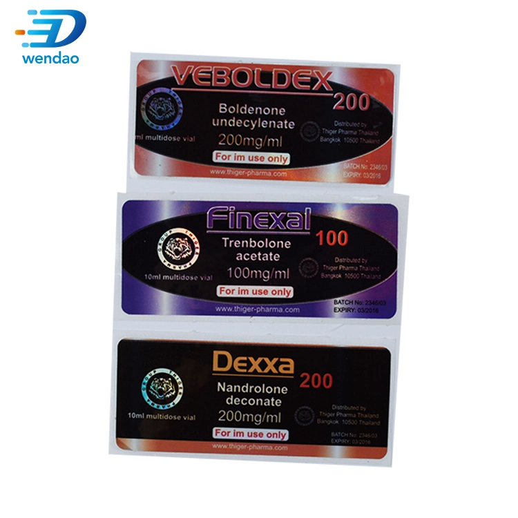 Free Design Packaging Injection 10ml Vial Sticker Labels