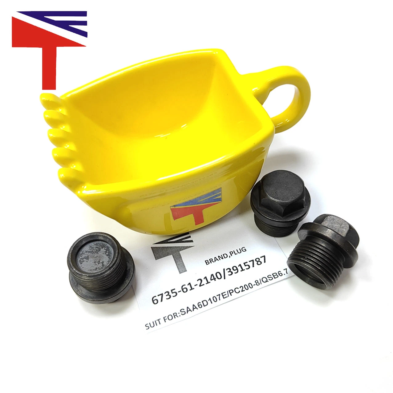 Las piezas del motor maquinaria Enchufe 6735-61-2140 para PC200-8 3915787 Excavadora motor AEA6d107e Qsb6.7