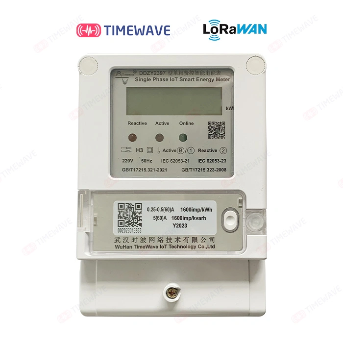 Nb-Iot Single Phase Smart Electric Energy Meter with Prepaid Remote Control and Electricity on-off Control, Time-Based Billing