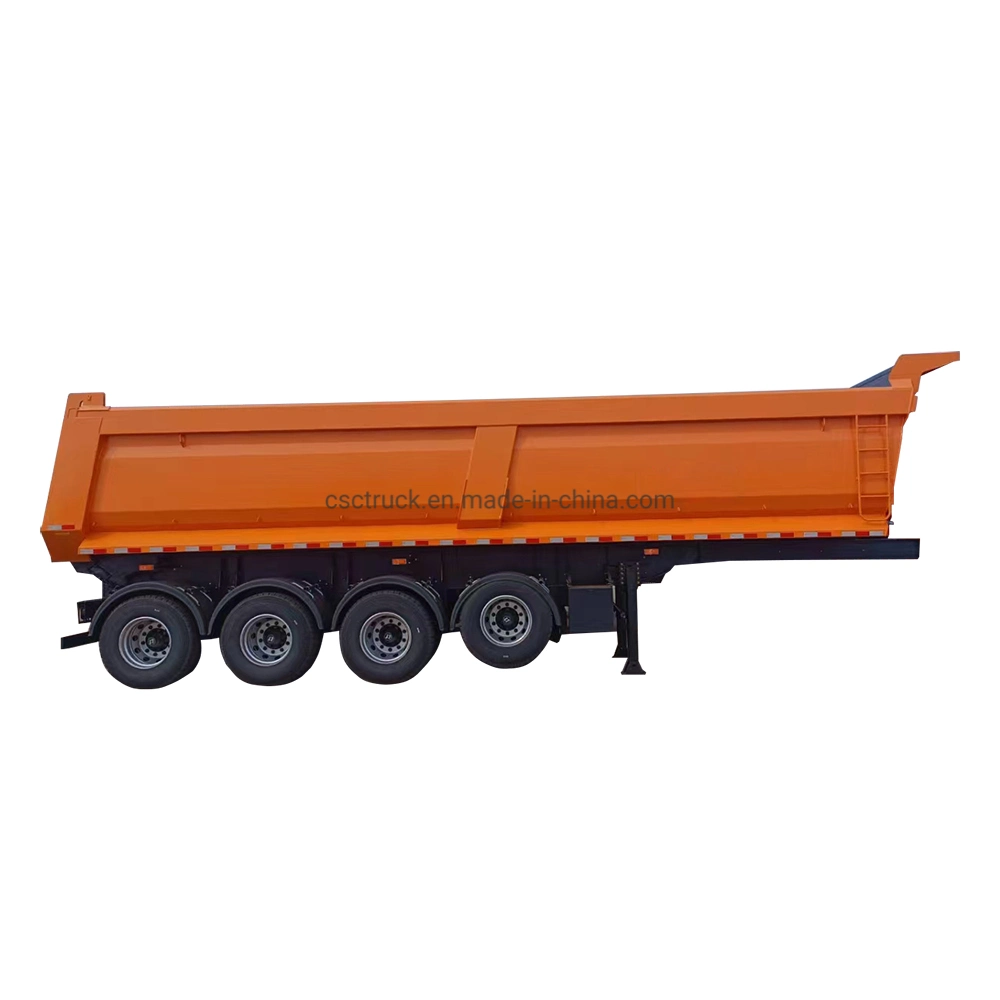 U Shape 4 Axles 70t 80t Dumper Trailer Tipper Semi-Trailer