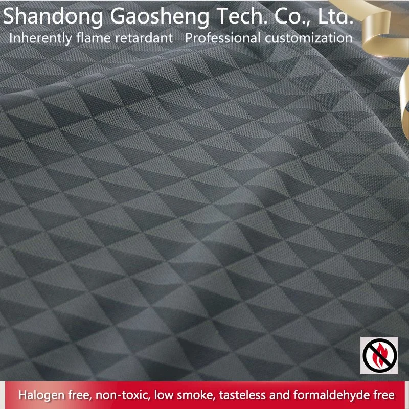 Flame Retardant Polyester Jacquard Knit Fabric for Garment Apparel Furniture Car Interior