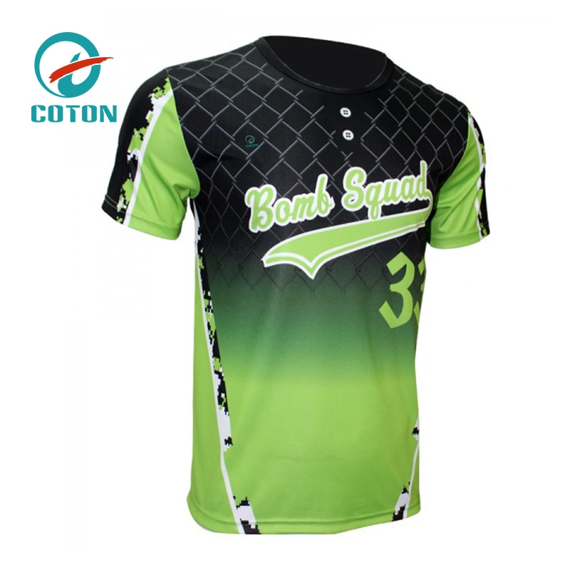 Custom USA Name Print OEM Sublimated Polyester Cheap Baseball Jerseys